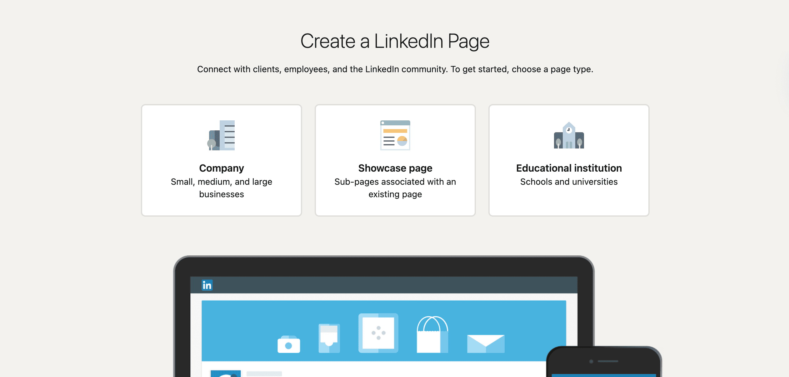 Create a LinkedIn Page