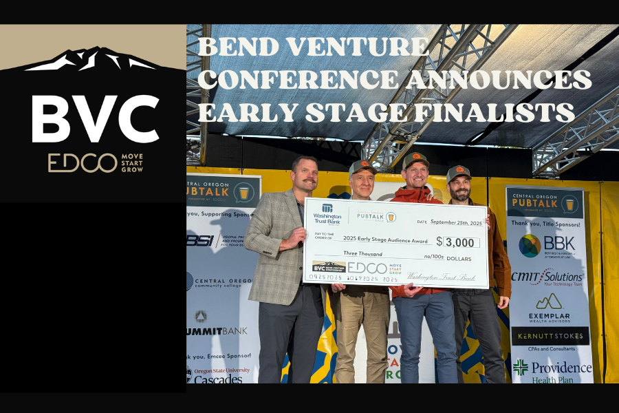 EDCO Announces Five Early Stage Finalists for the 2025 Bend Venture Conference