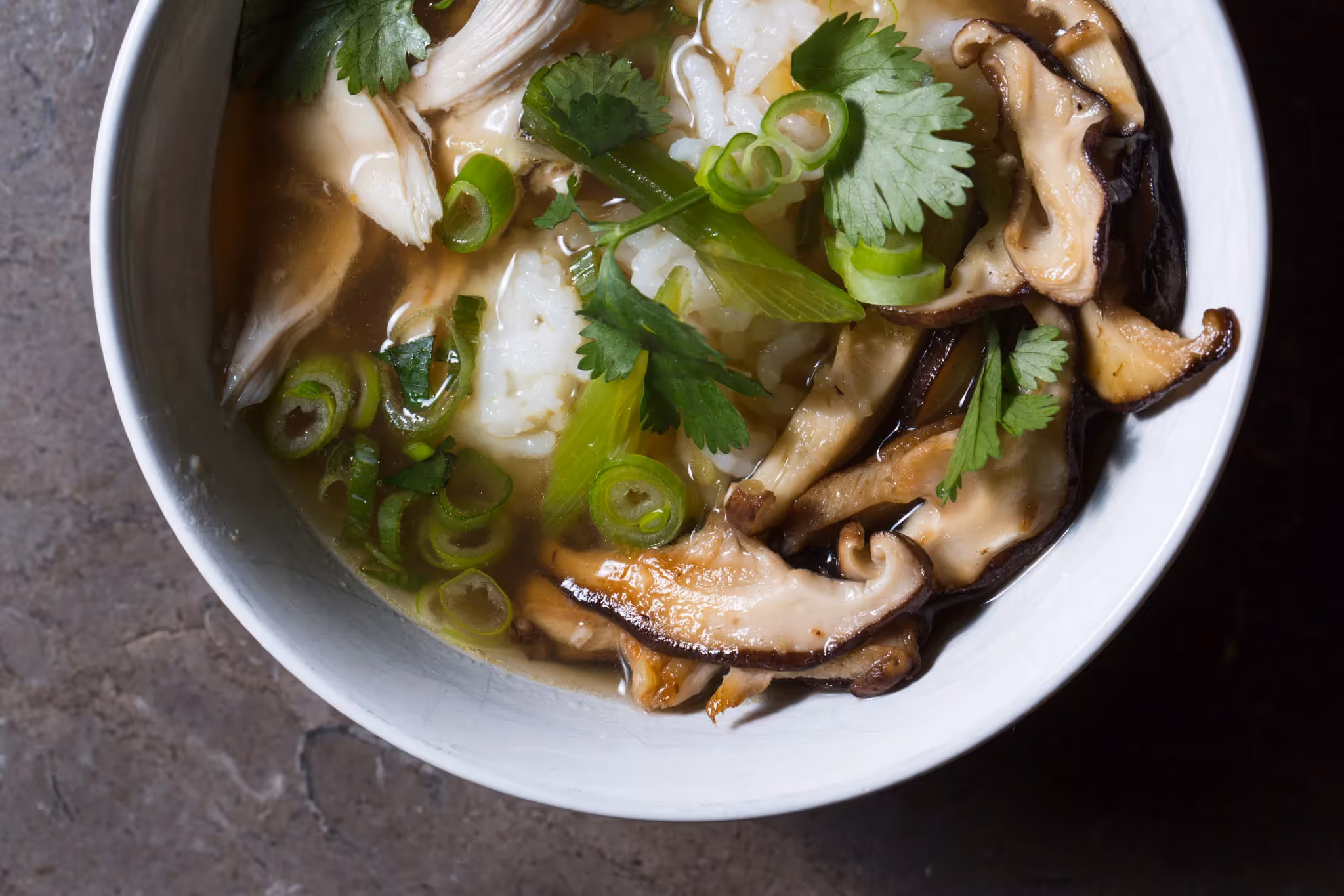 Chicken Soup with Shiitake Mushrooms