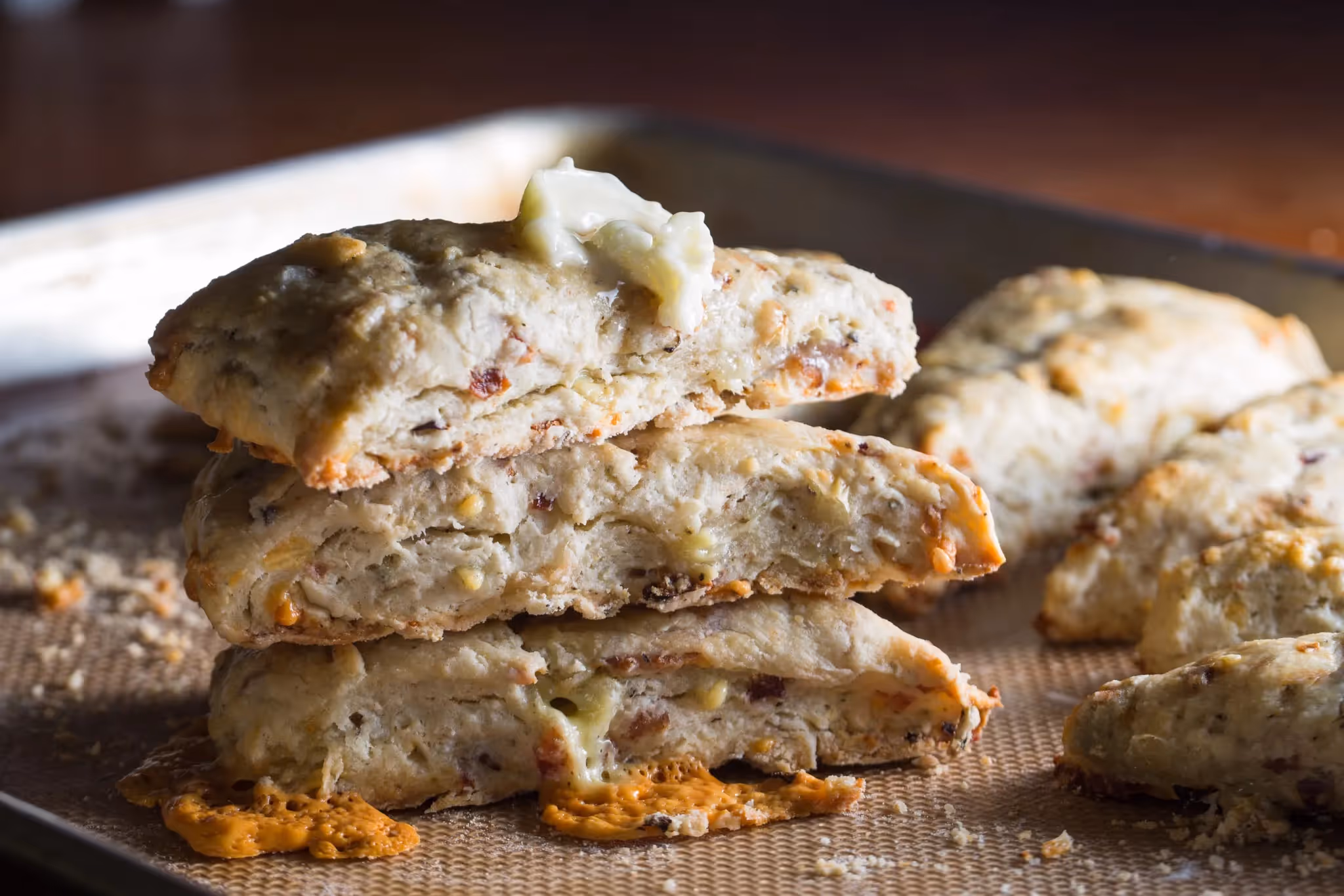 Gorgonzola, Onion & Bacon Scones