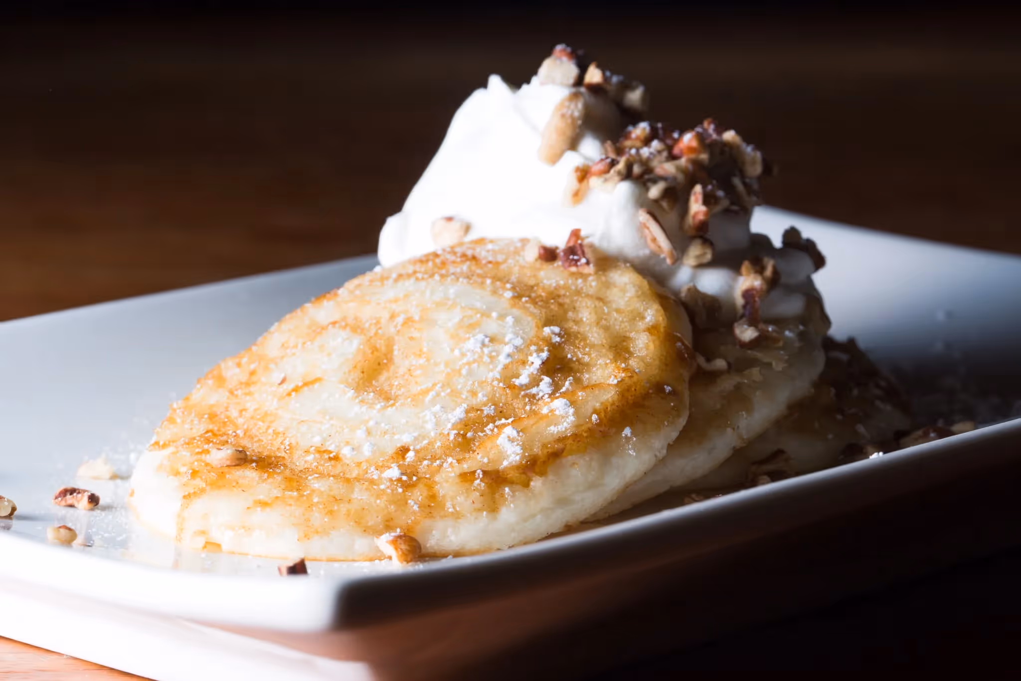 Cinnamon Bun Style Pancakes