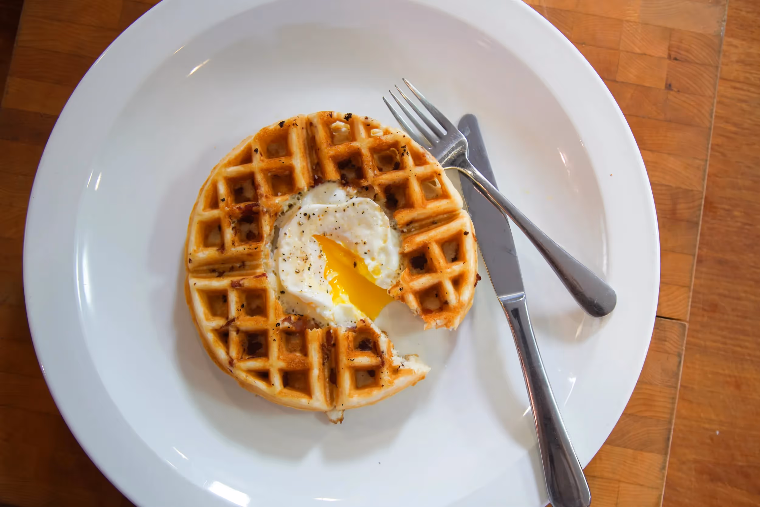 Waffle Egg in a Hole