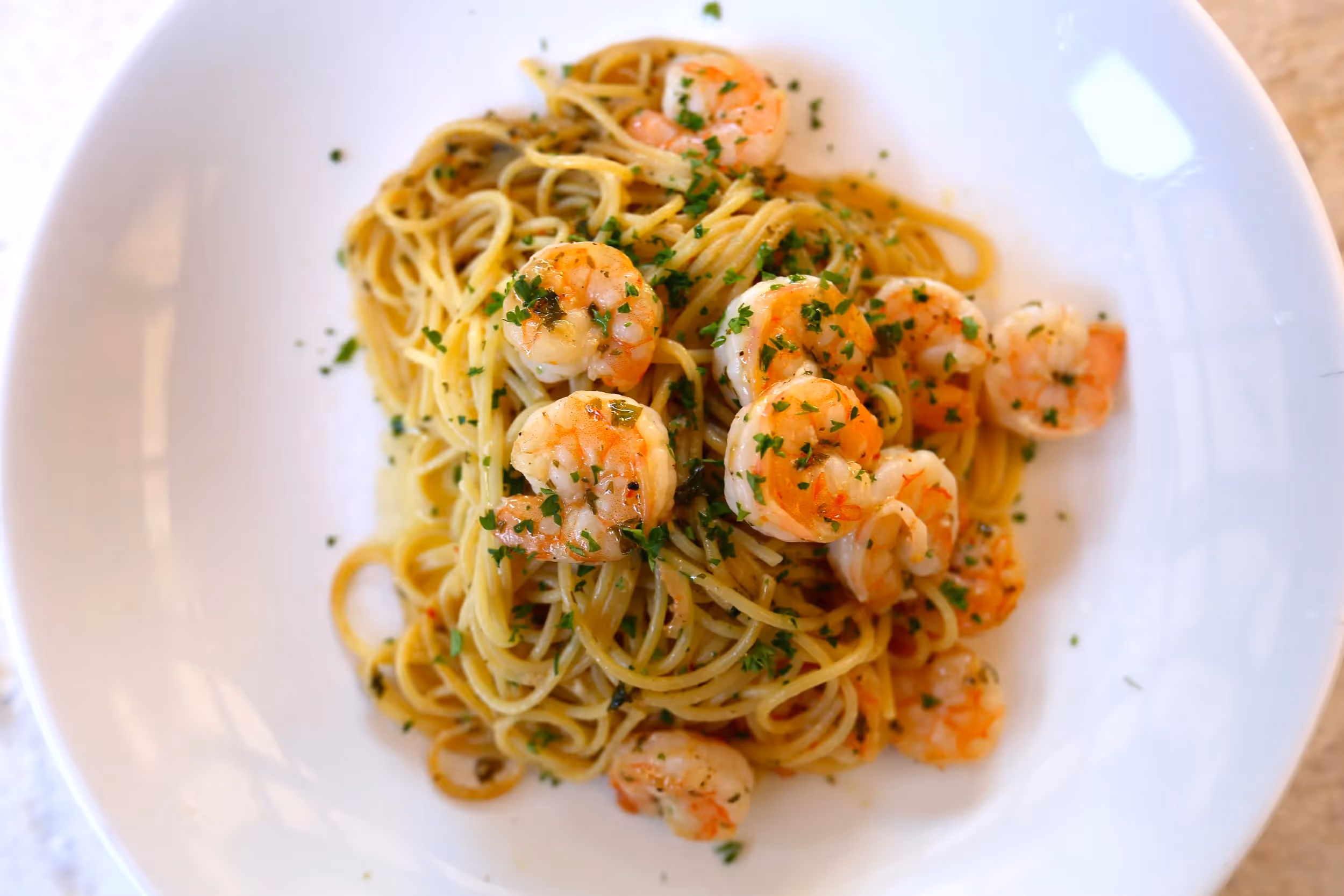 Old School Shrimp Scampi