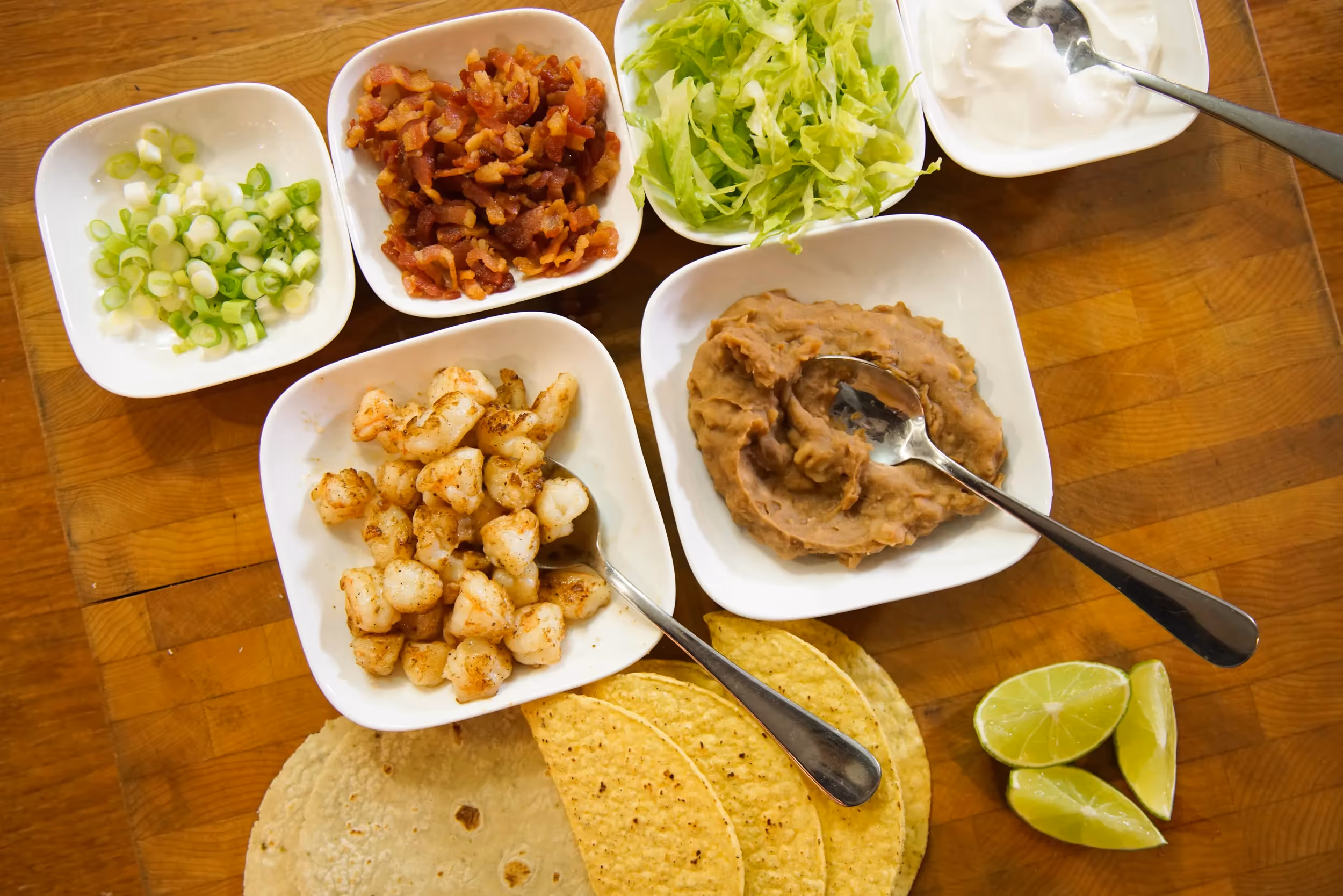 Double Wrapped Shrimp & Bacon Tacos
