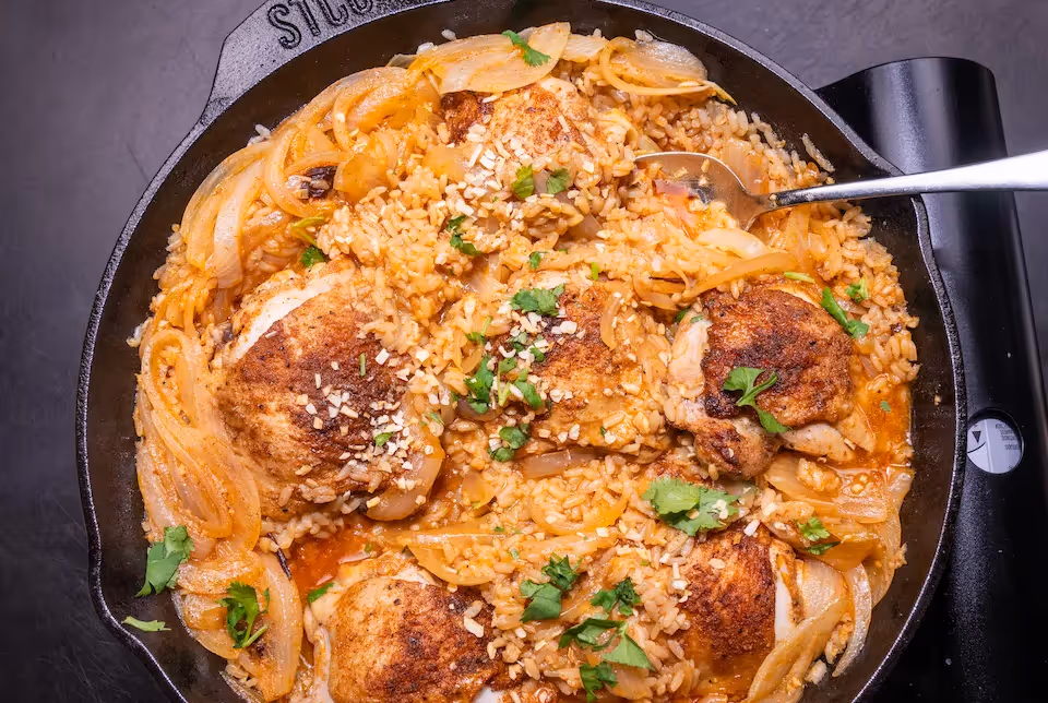 One Pan Chicken and Rice