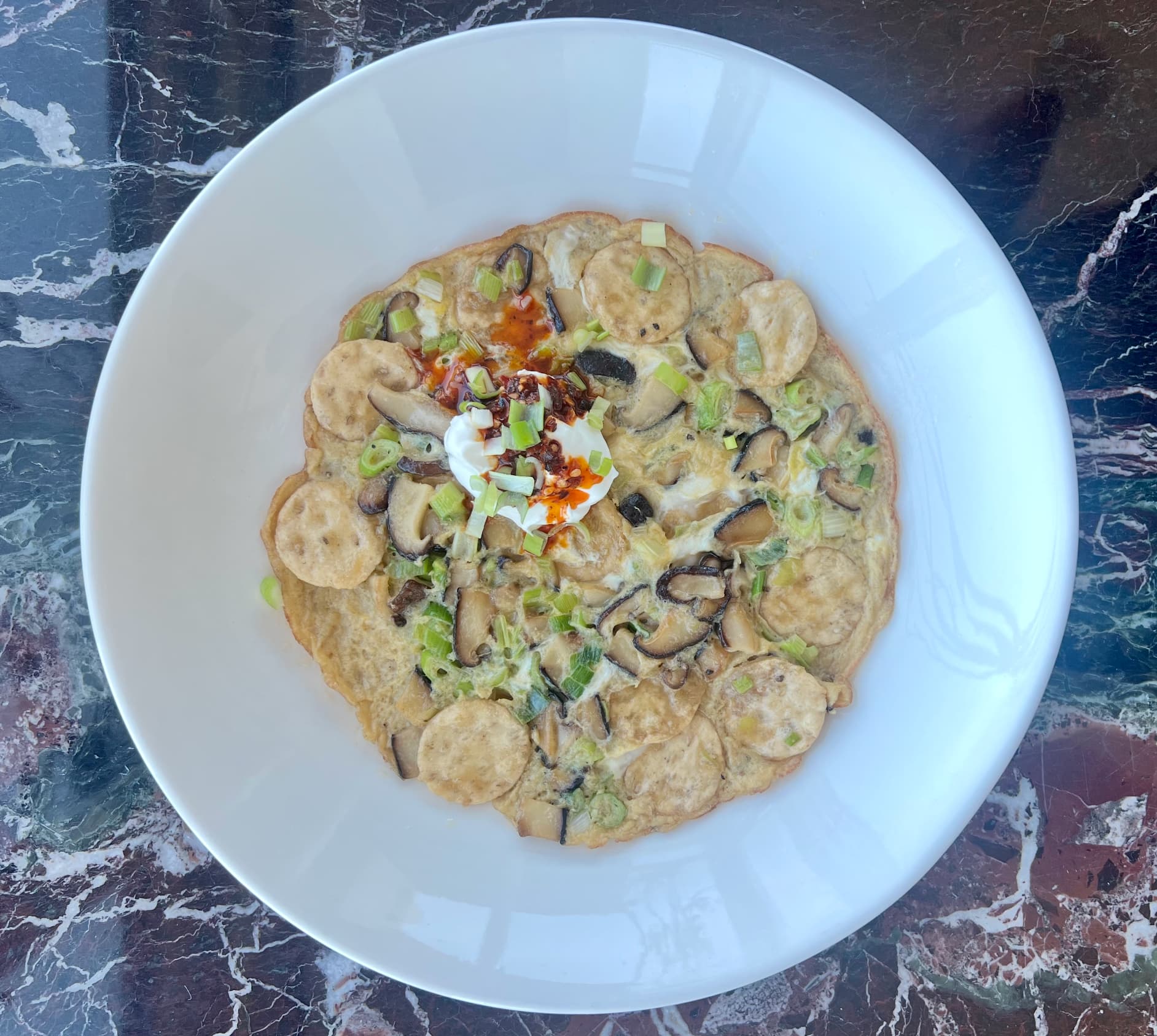 Shiitake & Green Onion Eggs