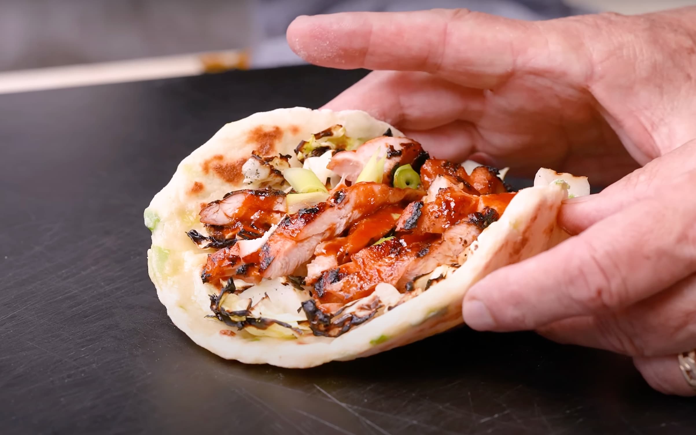 Korean Chicken Wrap