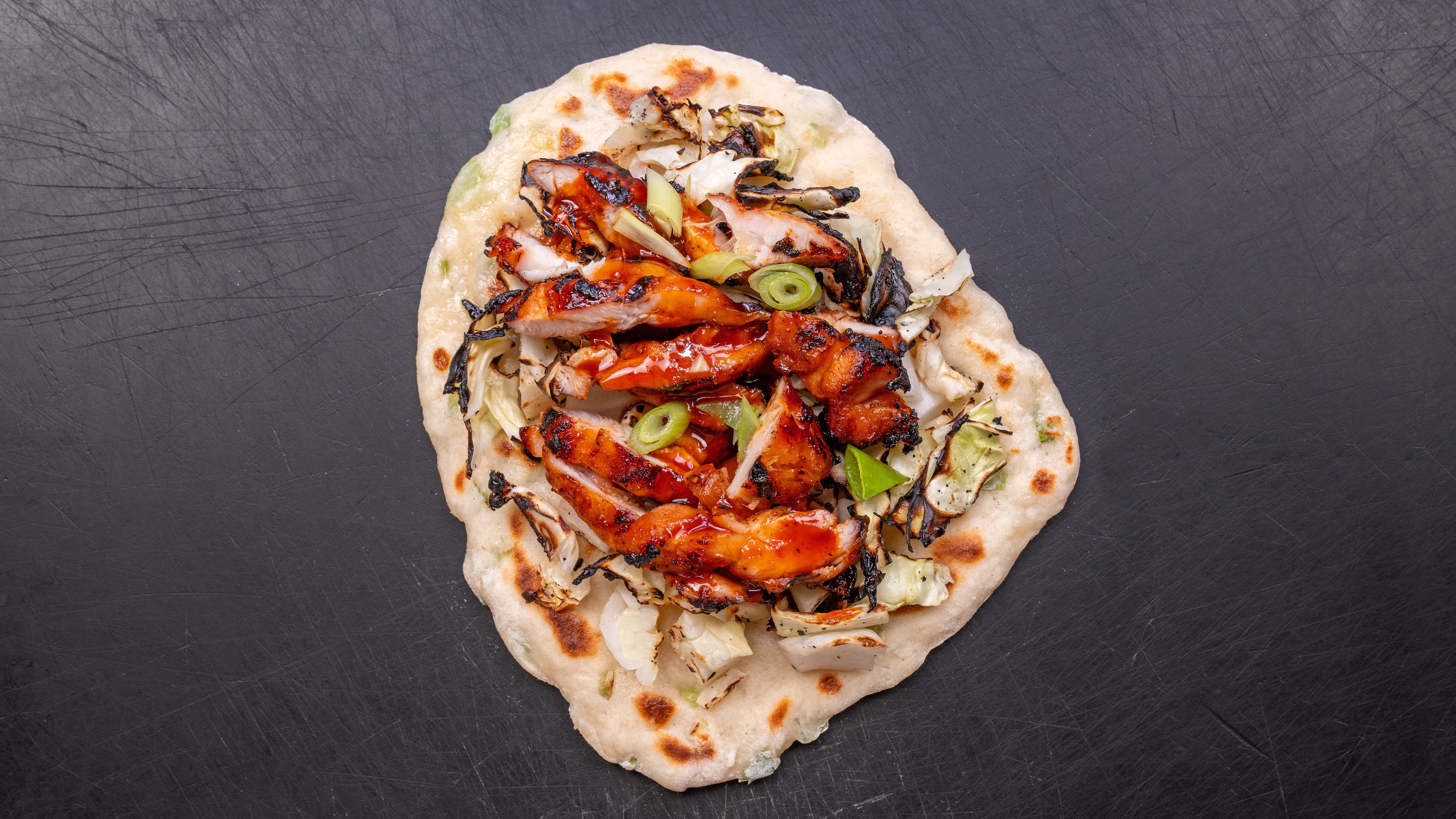 Sticky Korean Chicken Wrap