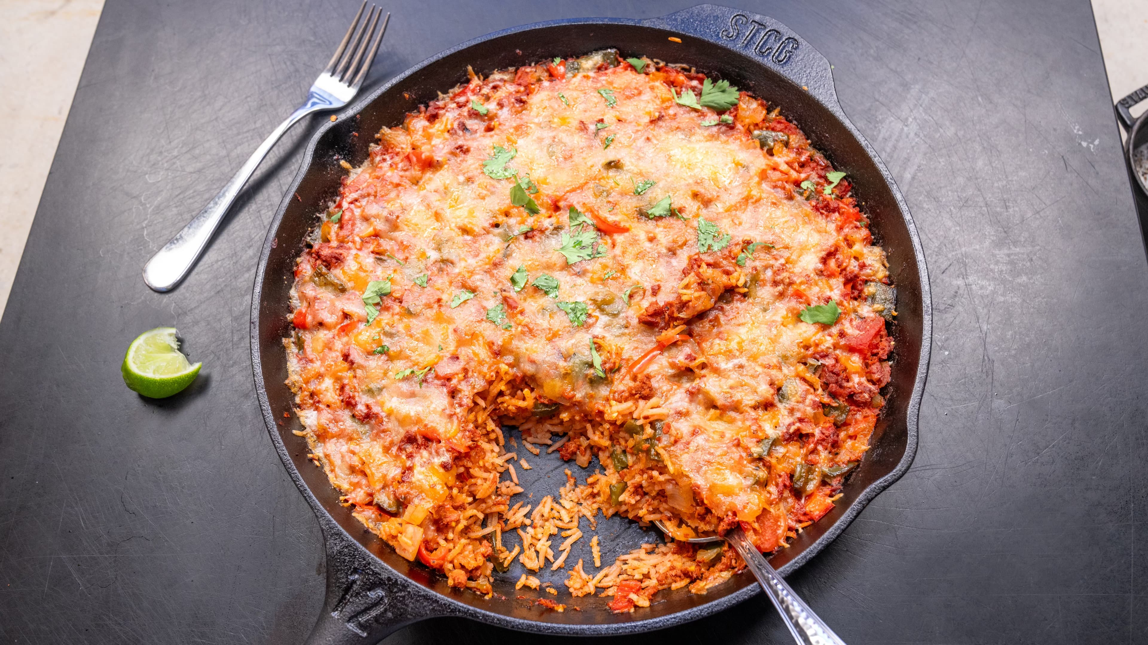 Chorizo Rice Bake