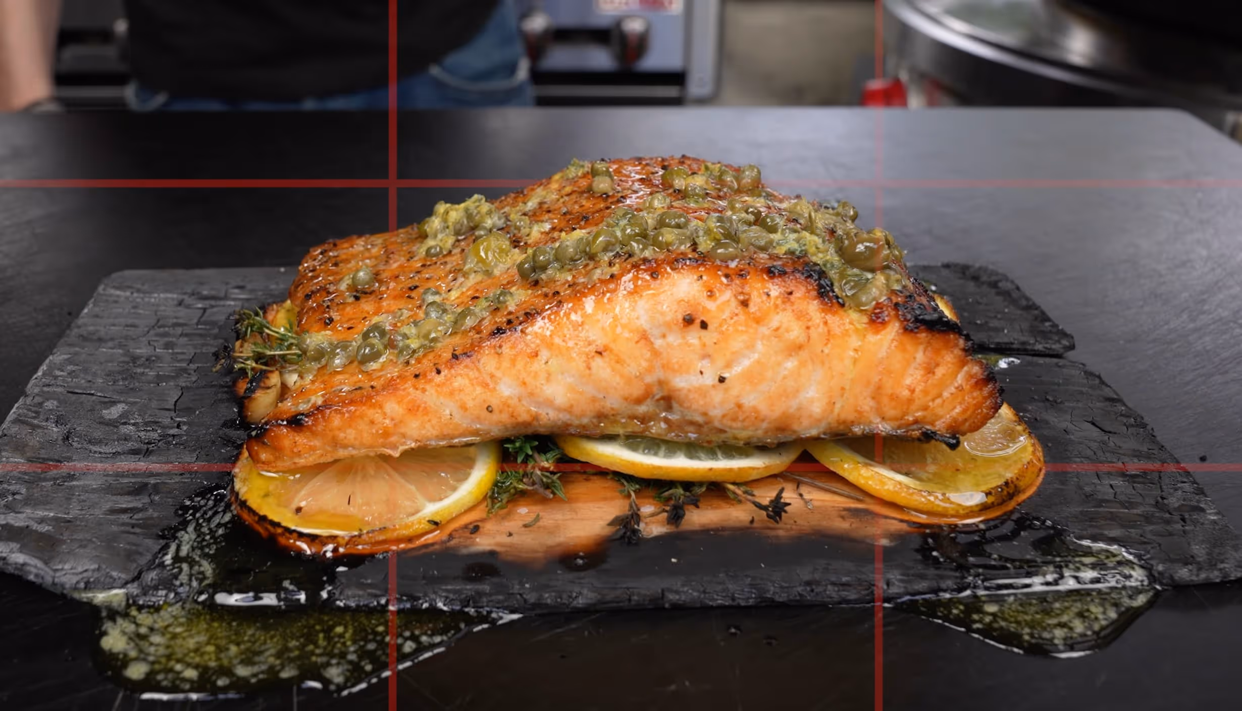 Pizza Oven Cedar Plank Salmon