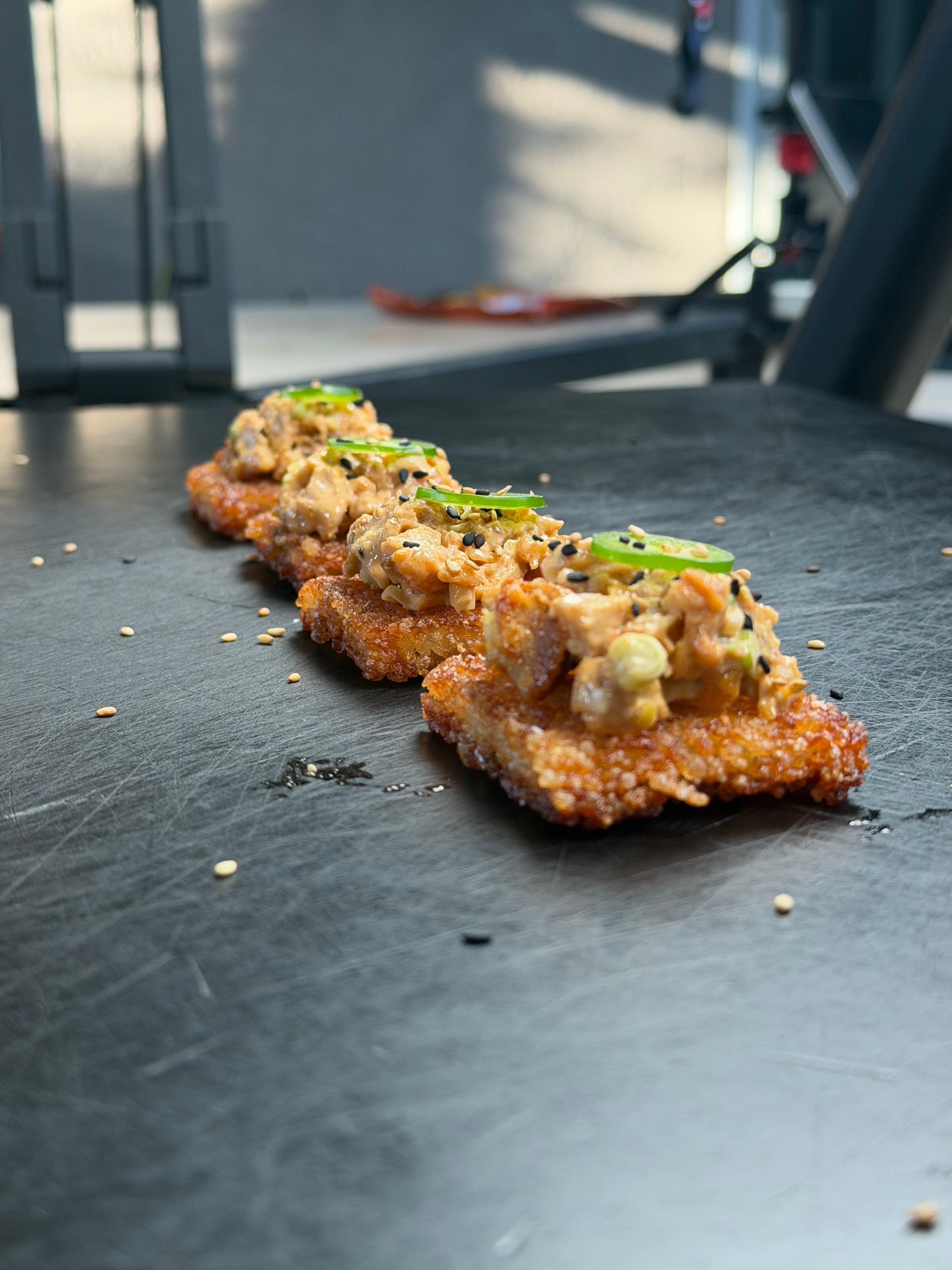 Orange Chicken Spicy Crispy Rice