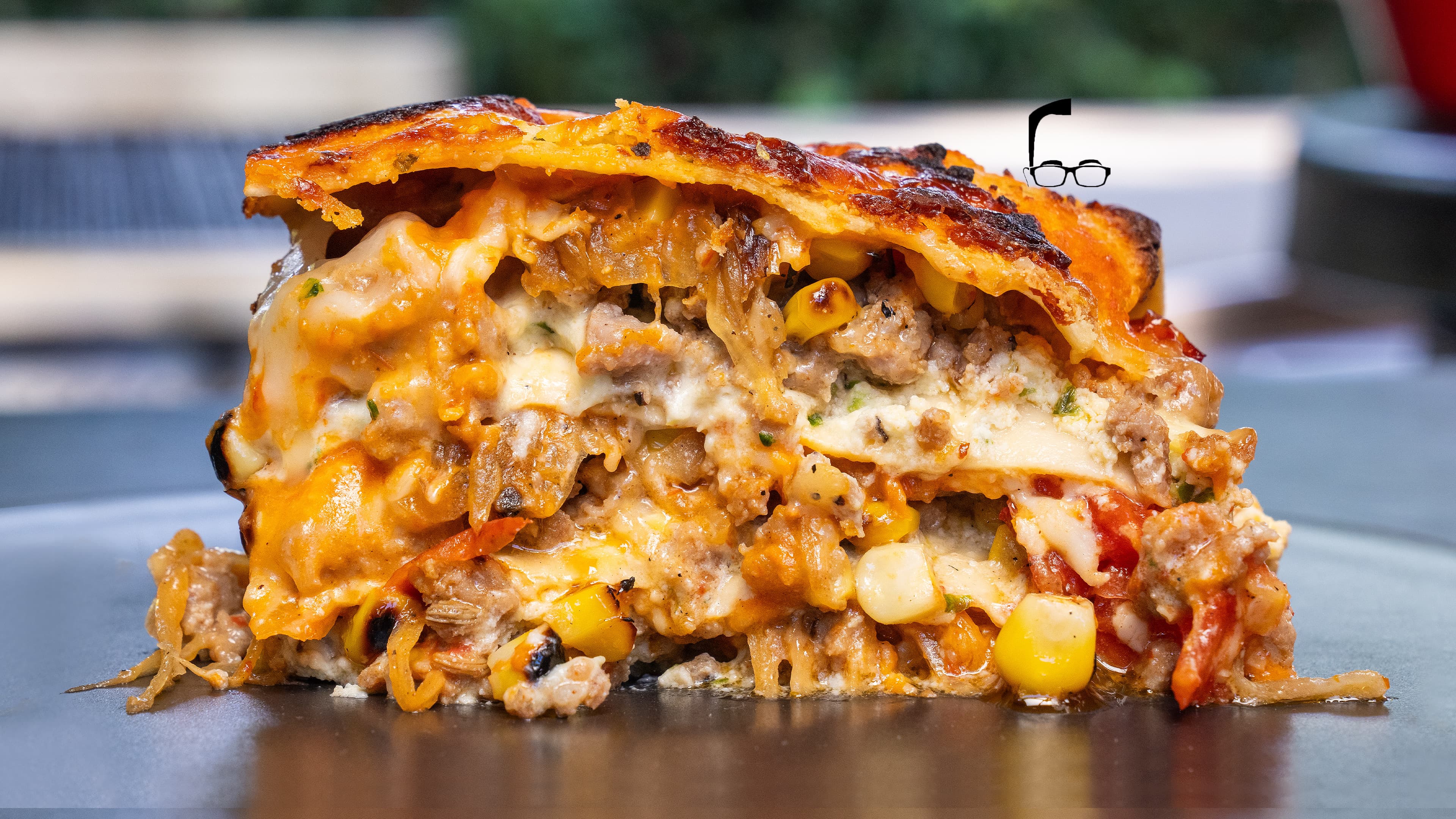 Summer Lasagna - in a PIZZA OVEN!