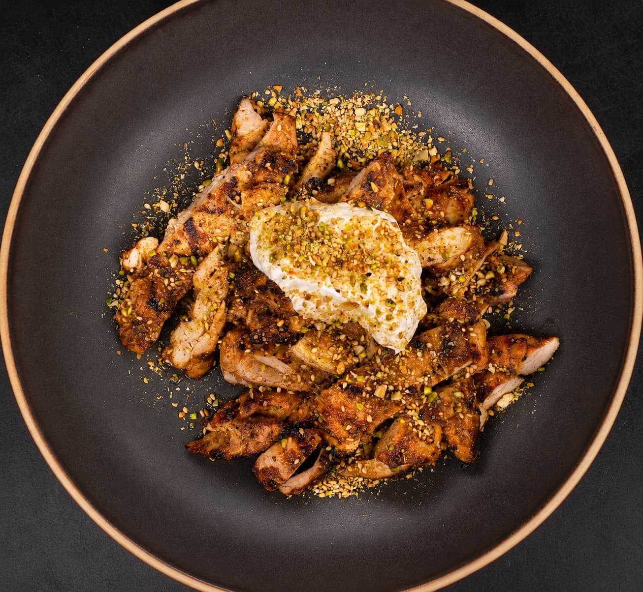 Grilled Chicken with Yogurt & Dukkah