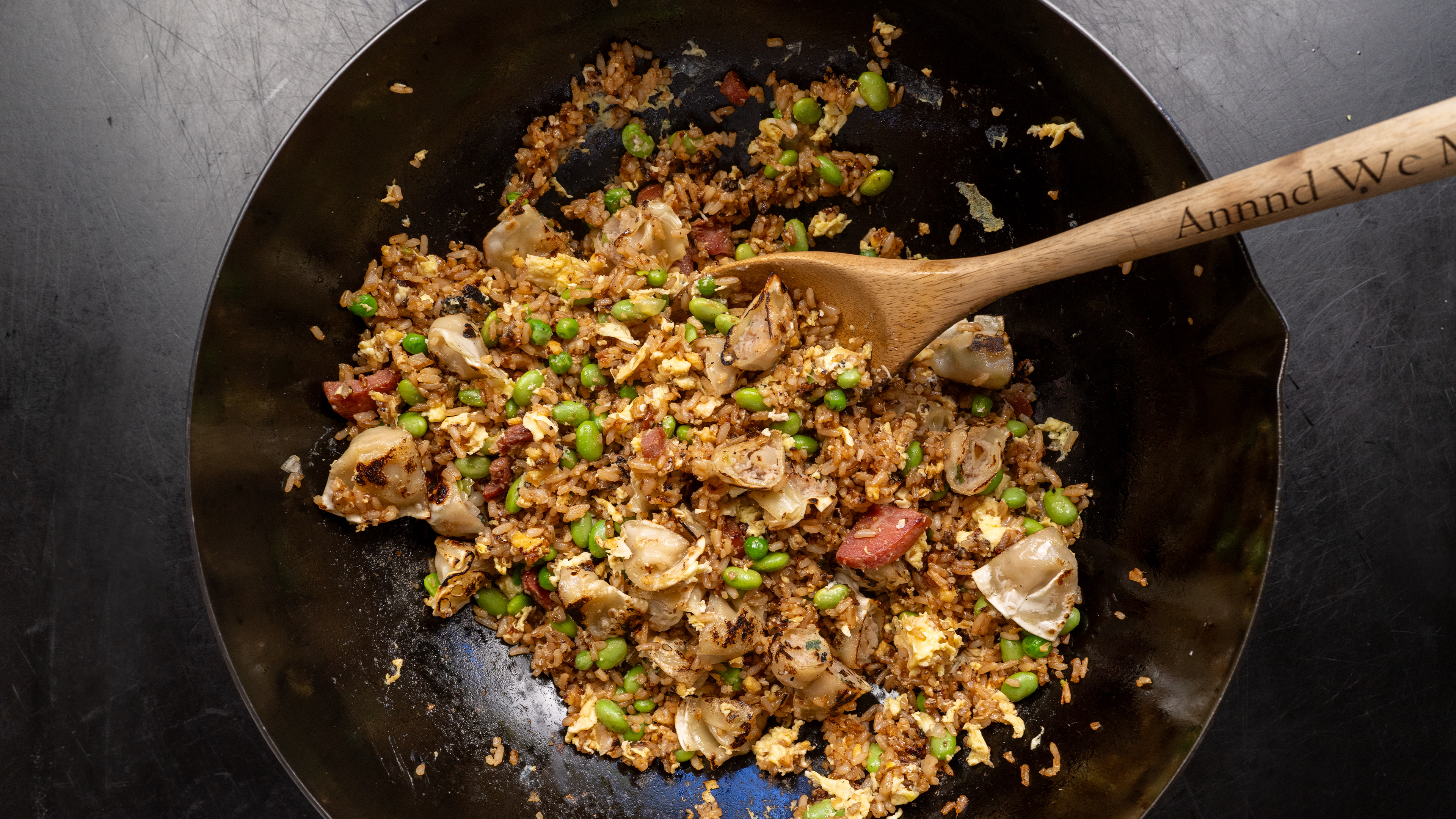 Pork & Veggie Wonton Fried Rice