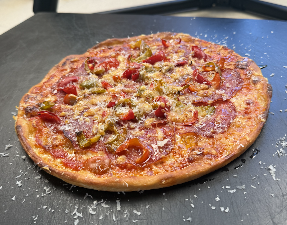 Calabrese & Sweet Cherry Pepper Bar Pie