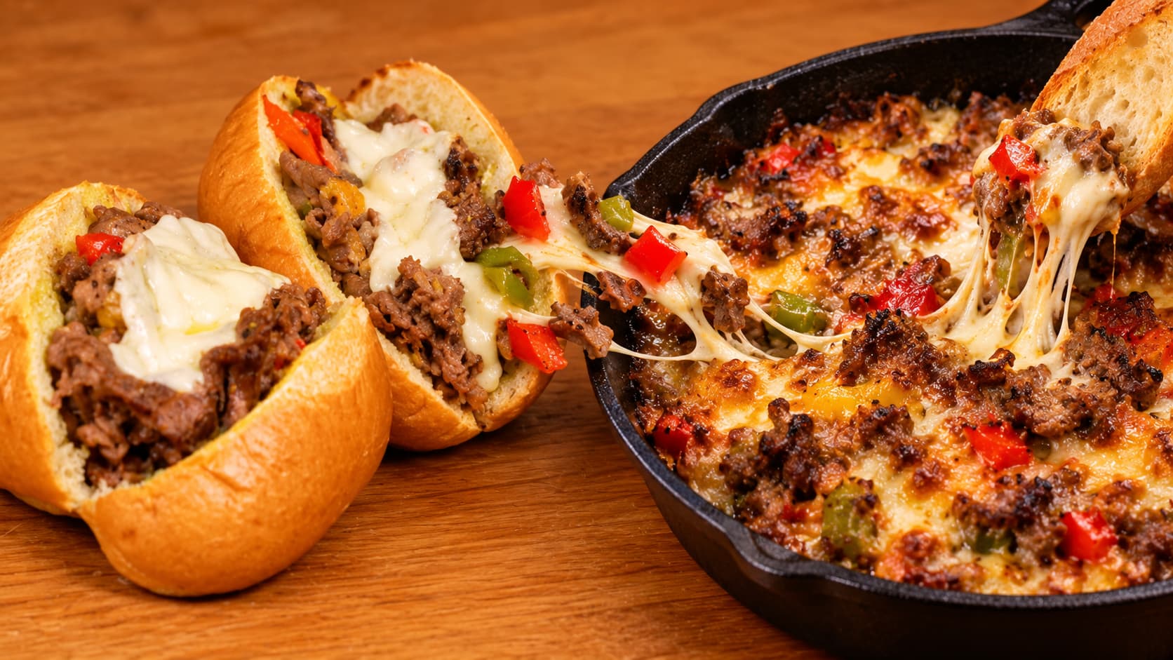 Air-Fryer Philly Cheesesteaks