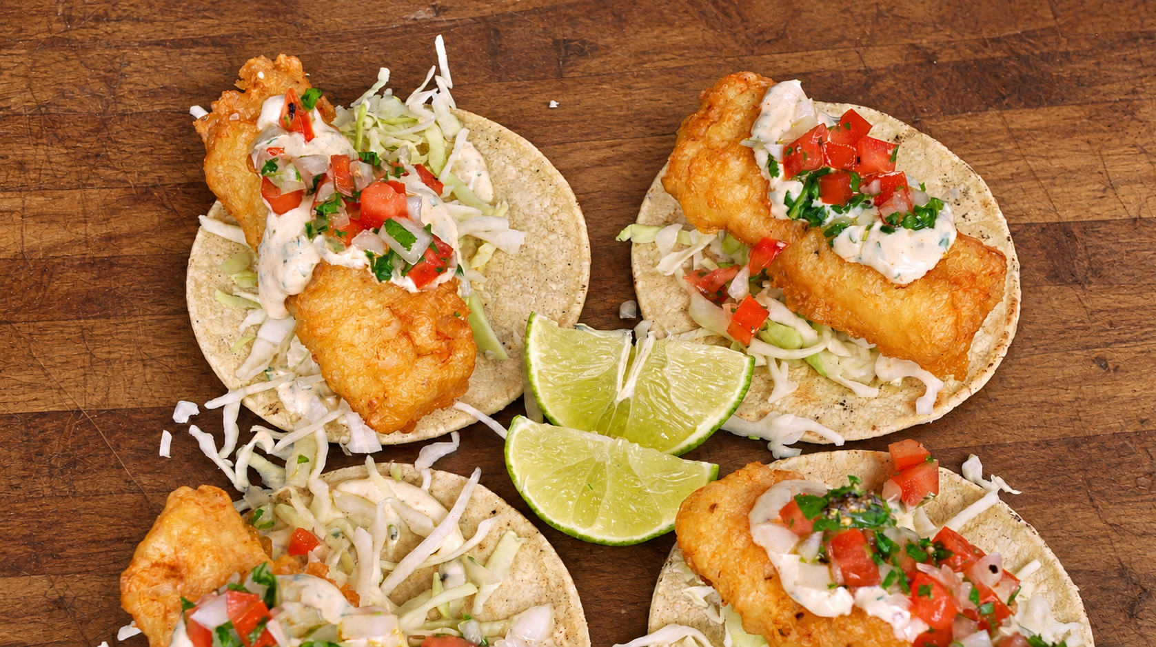 San Diego Beer-Battered Fish Tacos