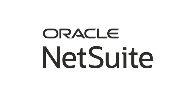Oracle NetSuite logo in black text on a white background.