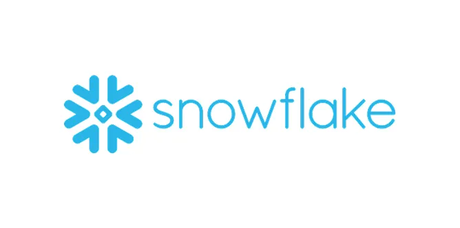 Snowflake company logo with a stylized six-branched snowflake icon in blue and the word 'snowflake' in lowercase blue letters on a white background.