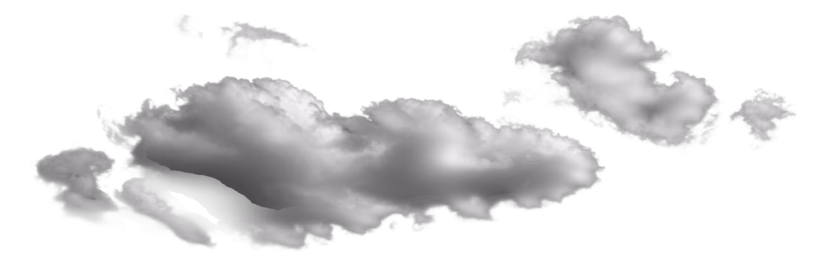 A black and white photo of clouds in the sky.