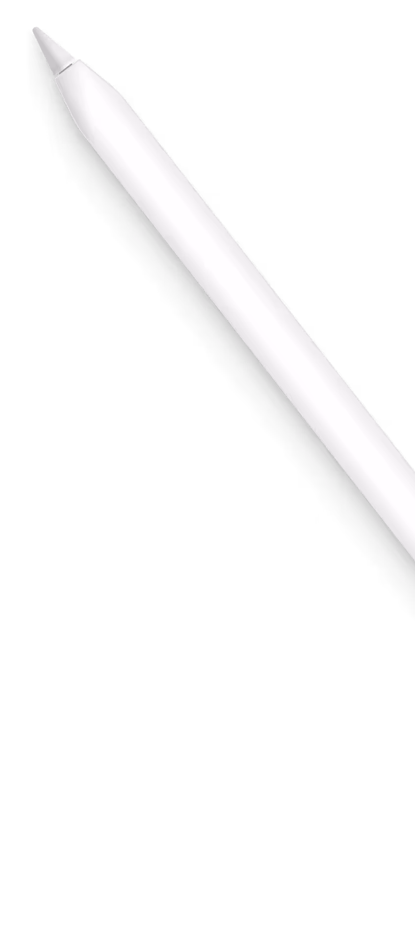 A white and black pen on a black background.