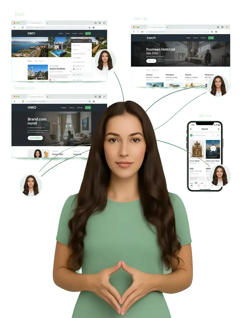 Reservations Assistant cloned and representing their hotel on multiple websites and to other agents.