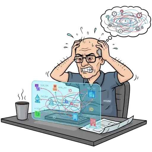 Hospitality tech person frustrated by the complexity associated with the mapping of property IDs.