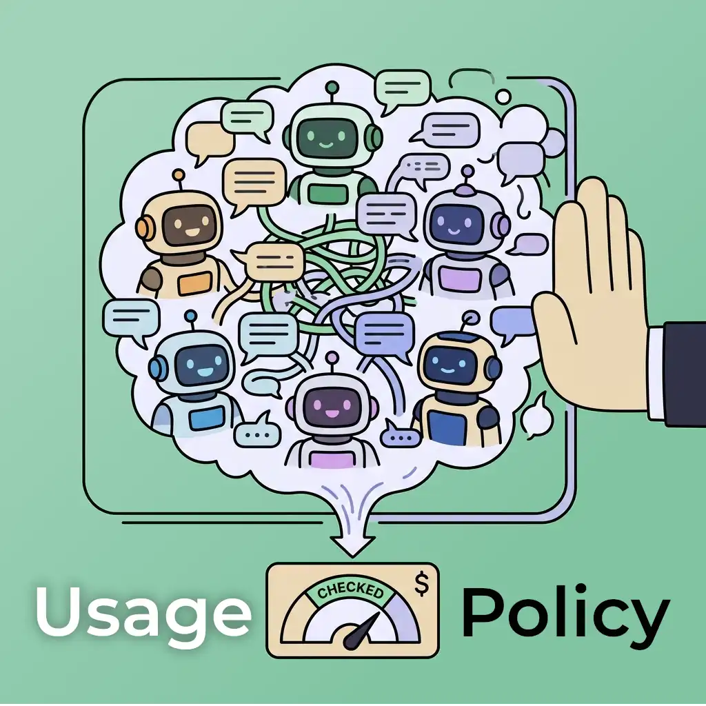 Usage Policies for Autonomous Hospitality AI Agents