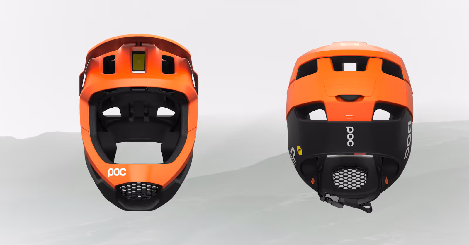 POC Otocon Race MIPS in orange colorway