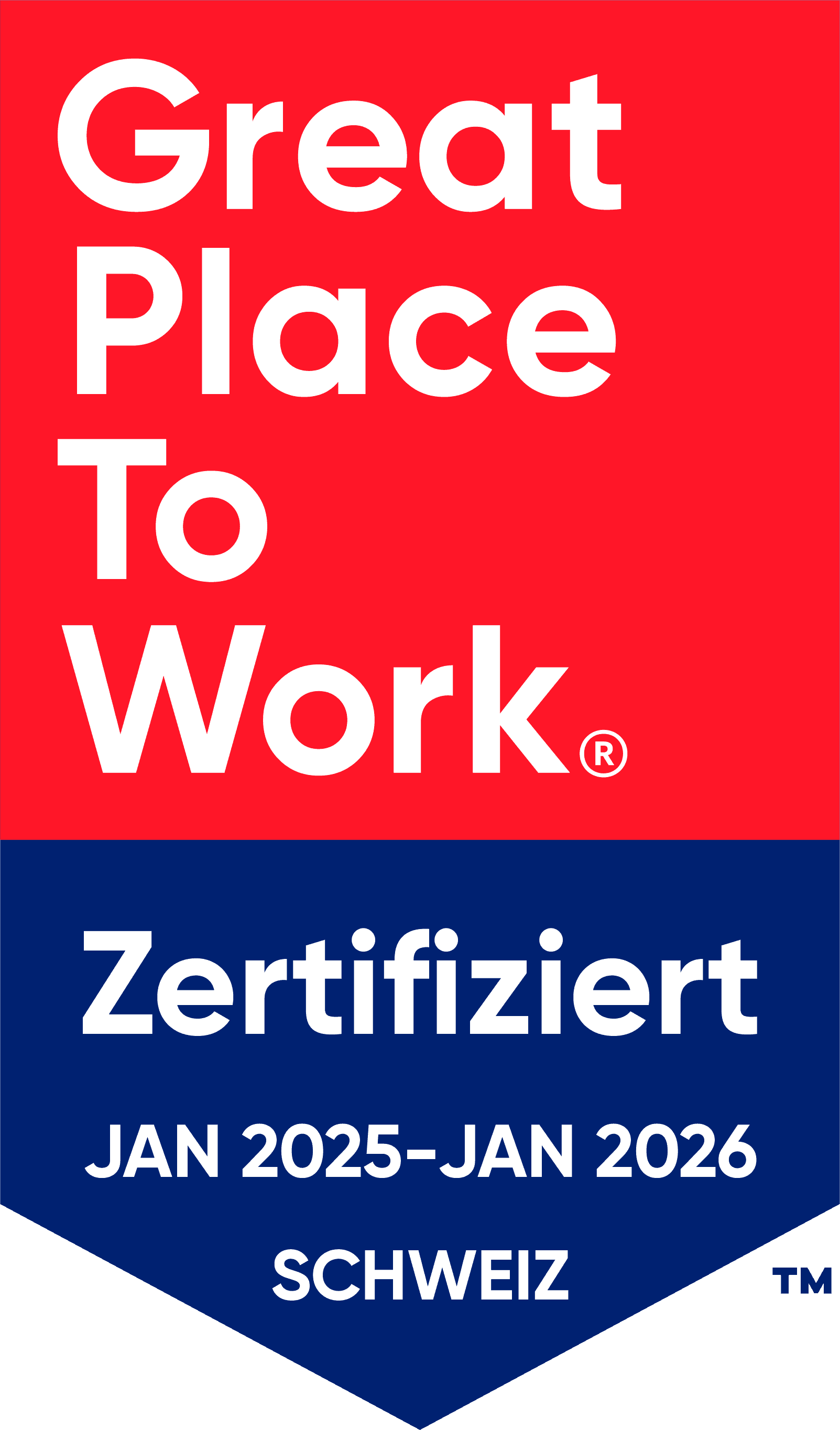 Great Place To Work Switzerland certification 2025