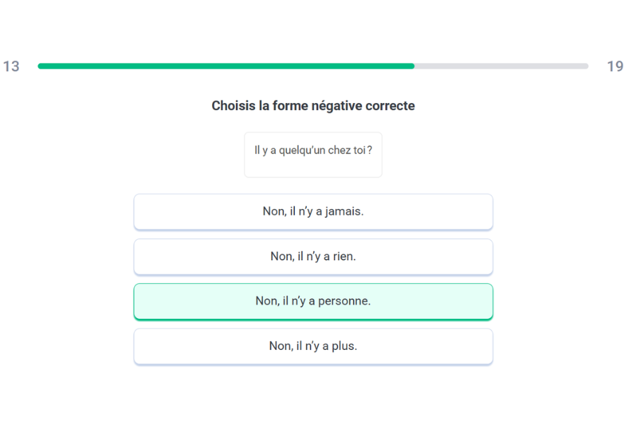 La négation complexe