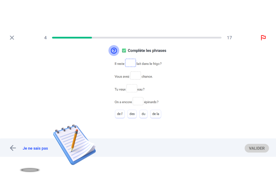 Les articles partitifs