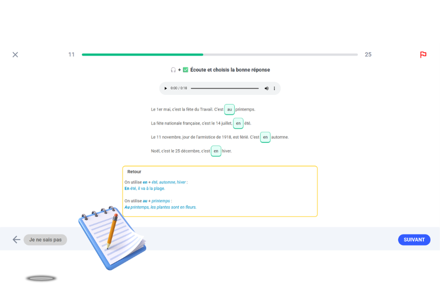 Parler des jours, des mois, des saisons