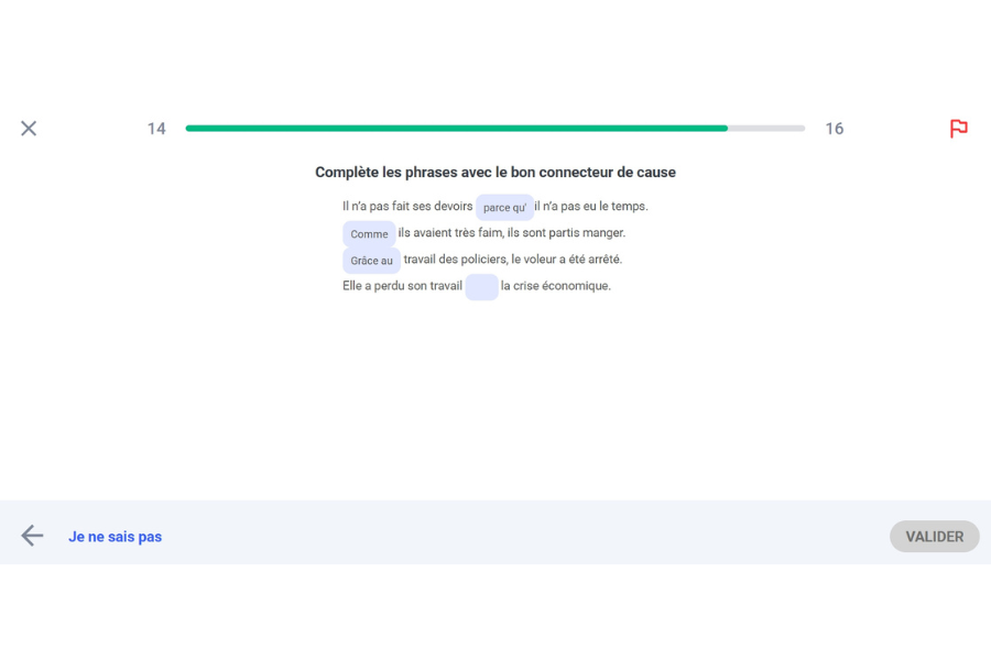 Les connecteurs de cause