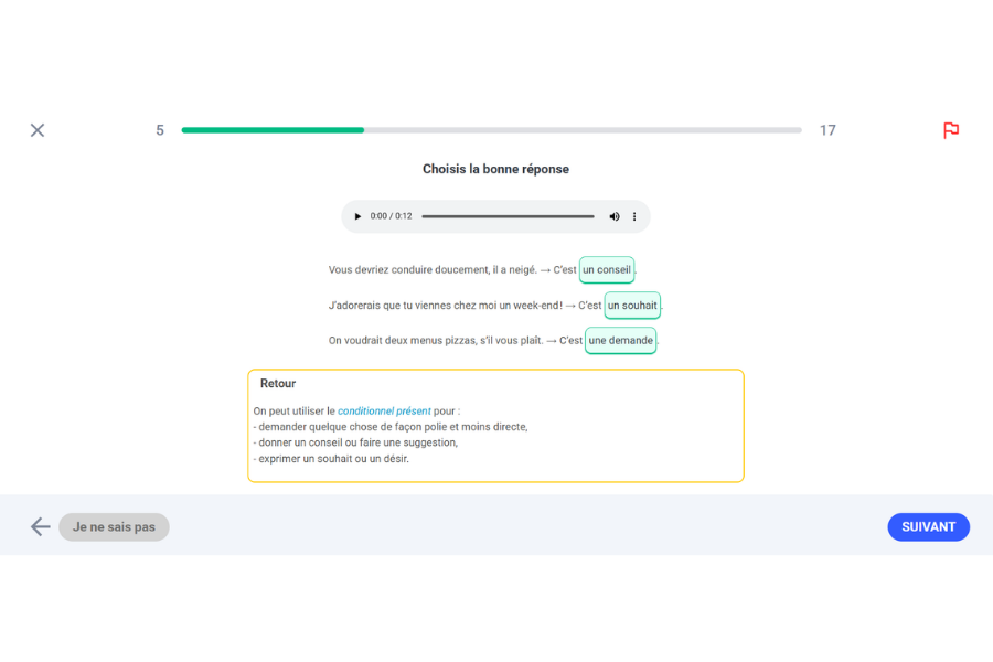 Le conditionnel présent