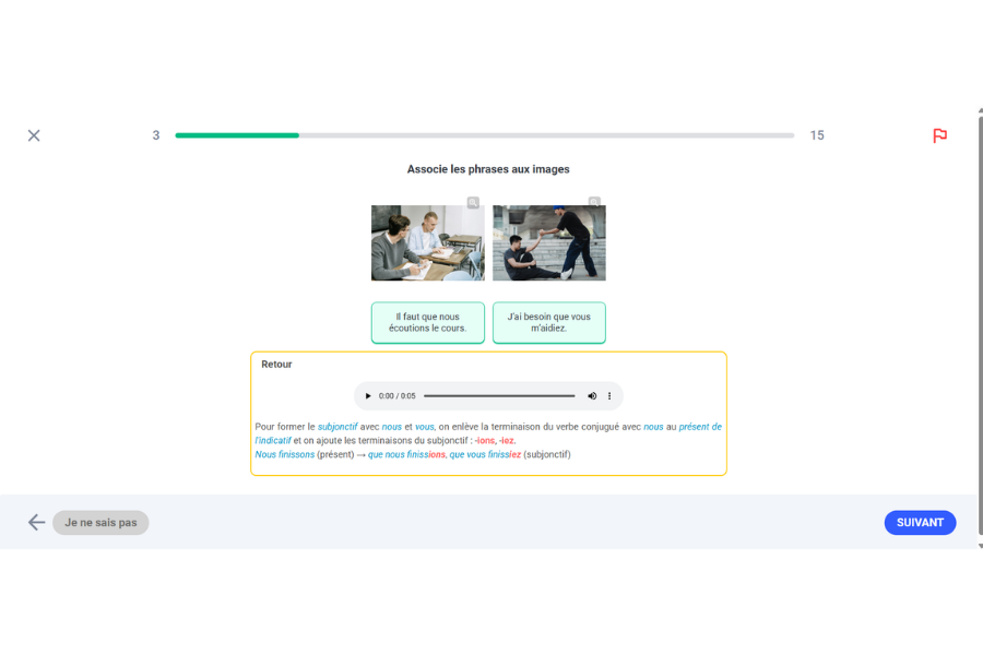 La formation du subjonctif présent