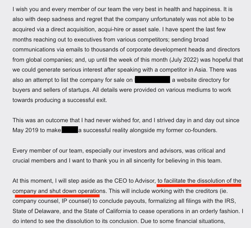 Why I don’t mourn when startups die