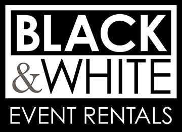 Black and White Event Rentals Logo