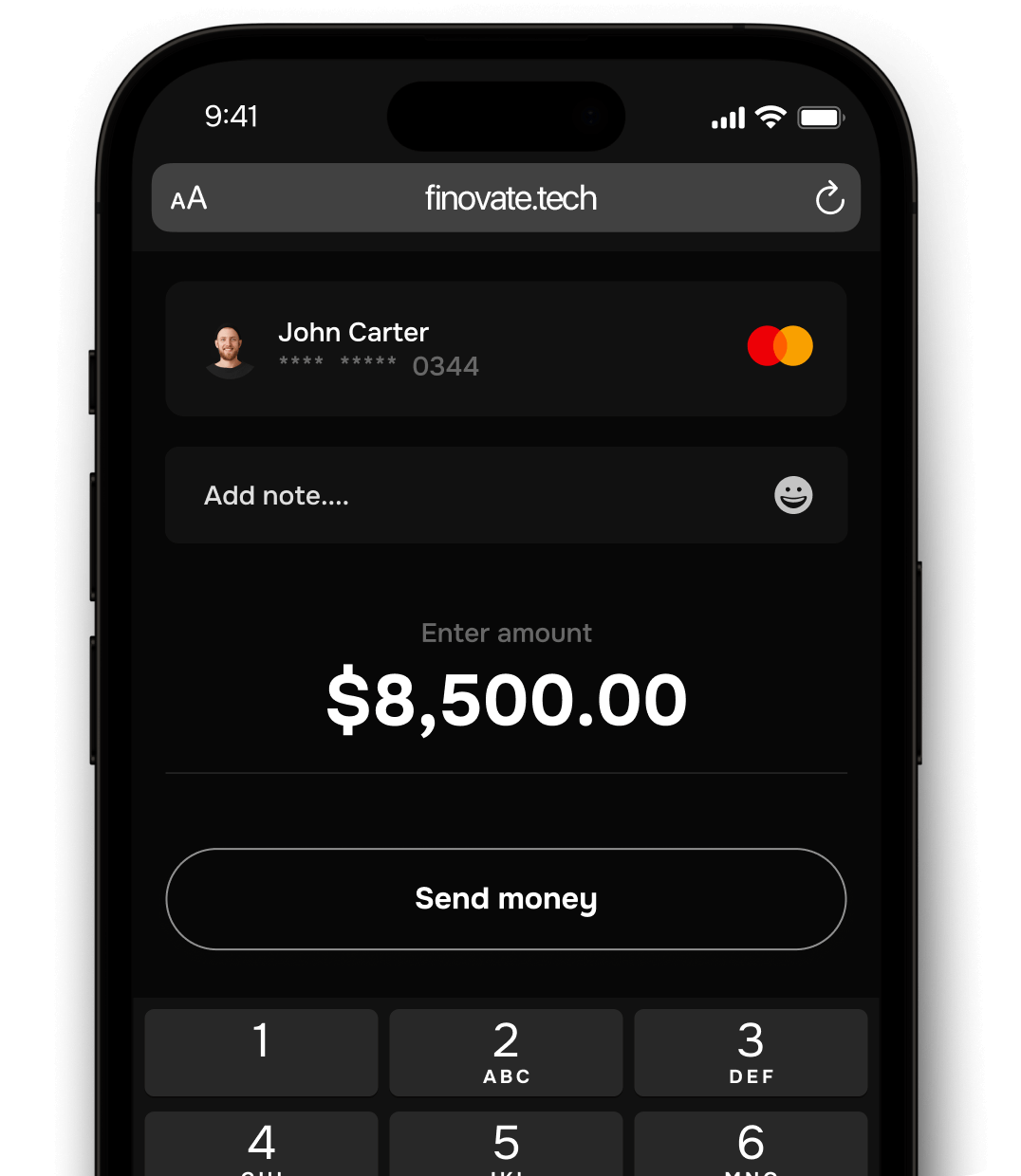 Finovate Transaction Dashboard
