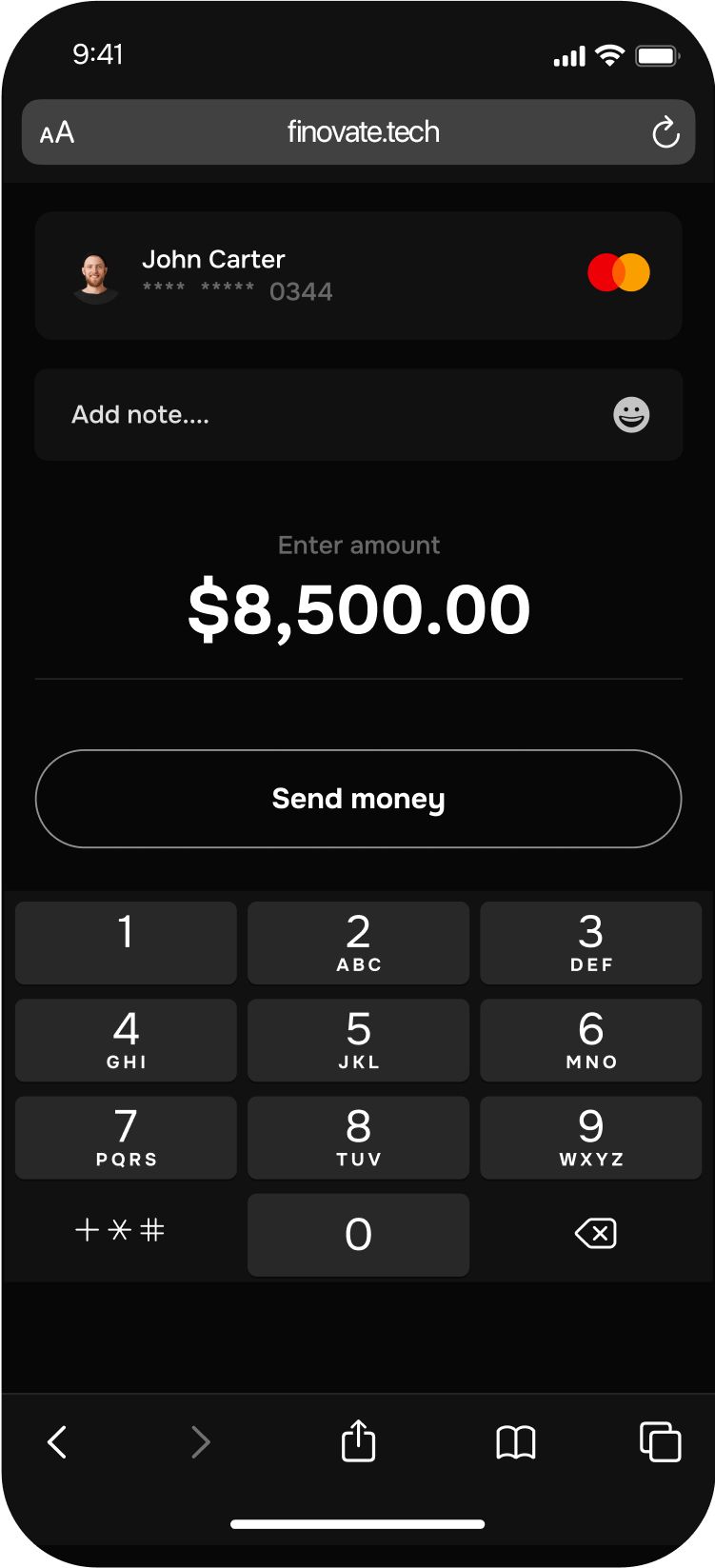 Finovate Dashboard
