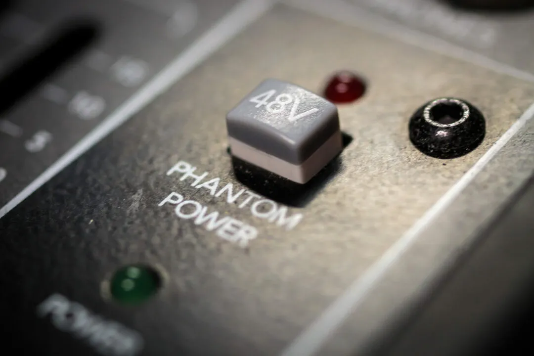 48 volt phantom power selector switch