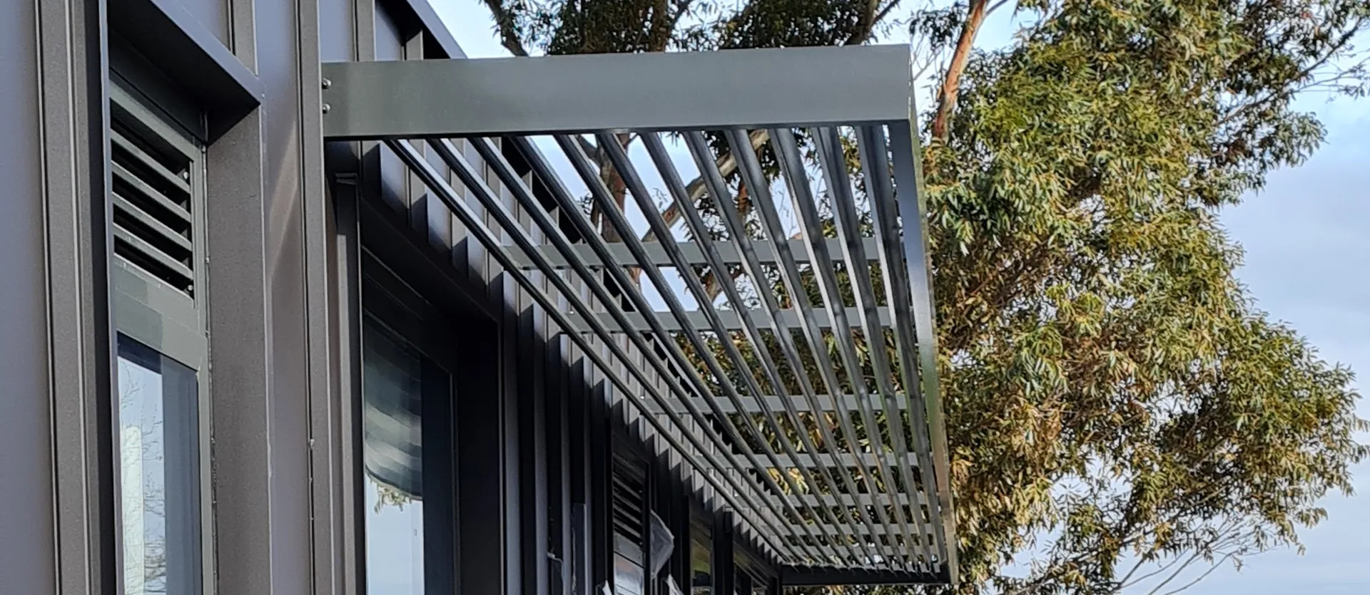 Architectural Aluminium Sunshades customised by Environ