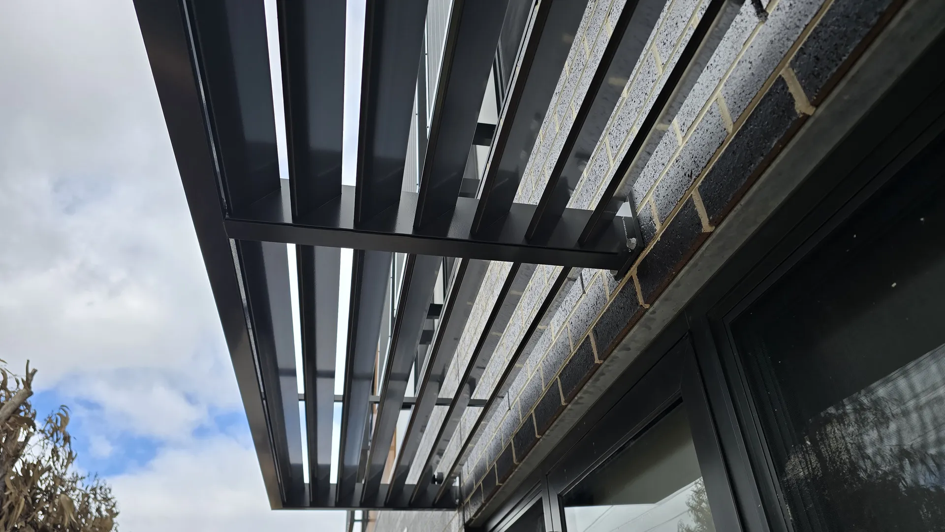 Large pergola and sunshade