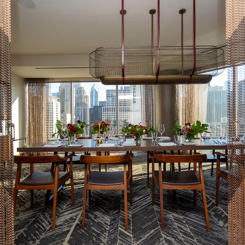 The 101 dining room for private events in Chicago