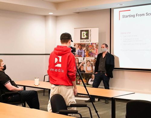 A red arrow smashing through a dollar coin
