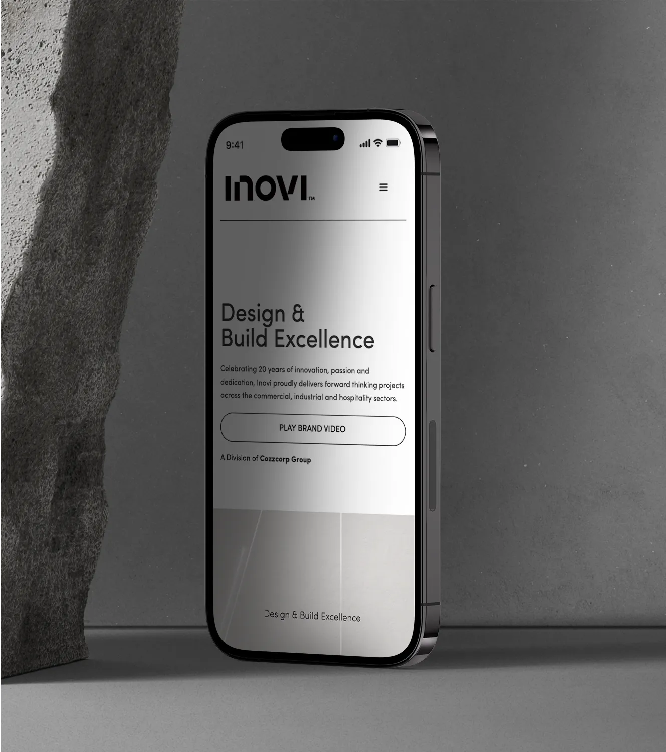 Laptop with Website on a rock