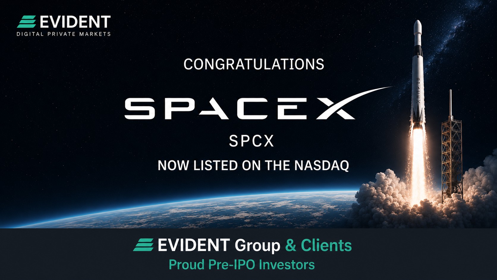 SpaceX lists on Nasdaq SPCX cover