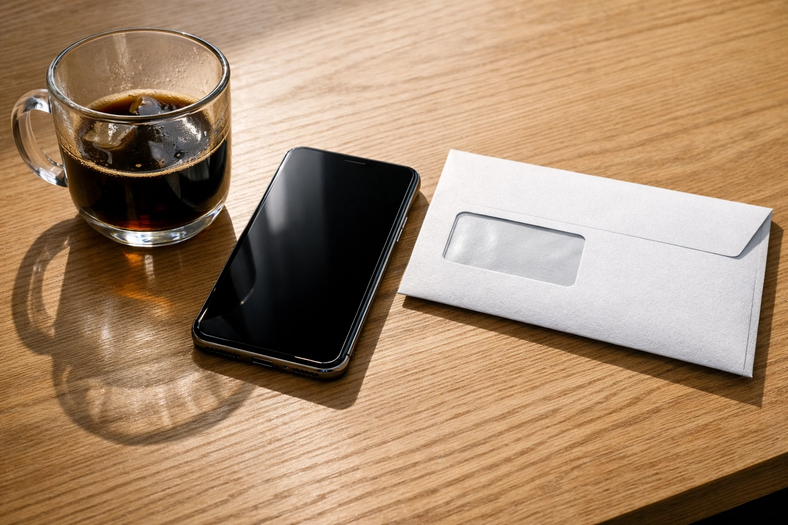 Unopened invoice and silent phone showing a need for a debt collection agency canada for small businesses.