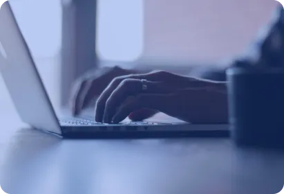 Person using a laptop