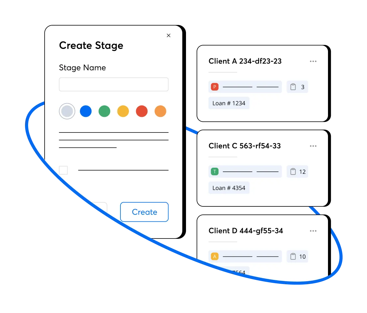 Loan workspace interface.